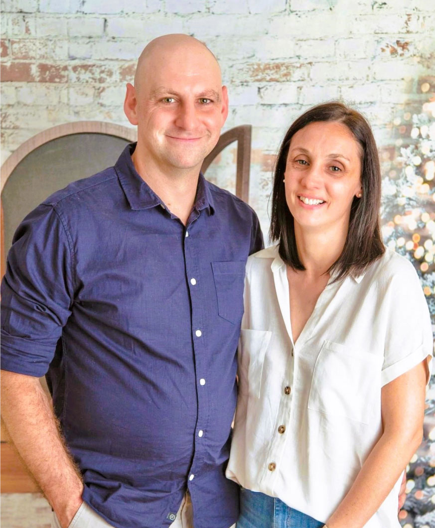 Grant and Rebecca, experts in designing spaces at Terrace Joinery, in a headshot