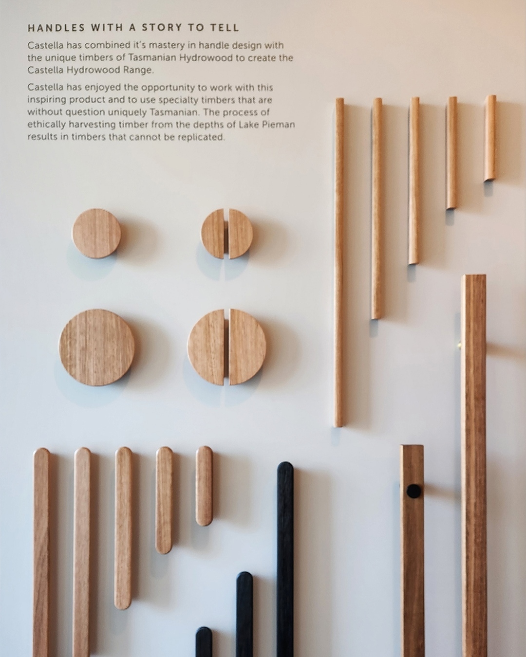 Castella's Hydrowood range, crafting fine handles for designing spaces
