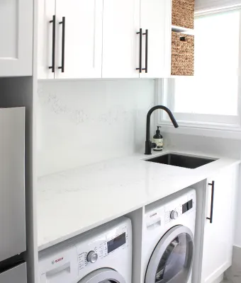 custom laundry cabinets